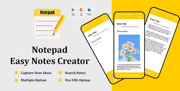 Notepad - Easy Notes Creator - Easy Notes - Notebook - Save Notes - Notes Memo - Simple Notes
